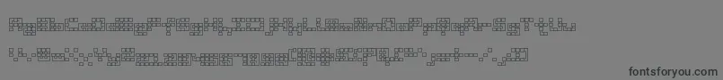 Czcionka PipesquareRounded – czarne czcionki na szarym tle