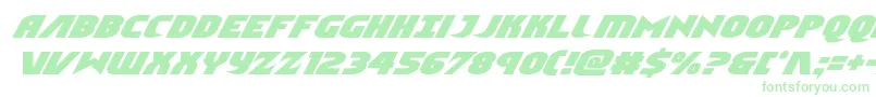 Ninjagardenital Font – Green Fonts on White Background