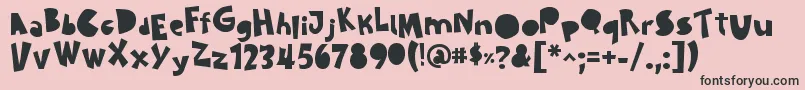 SustainableAmazon Font – Black Fonts on Pink Background