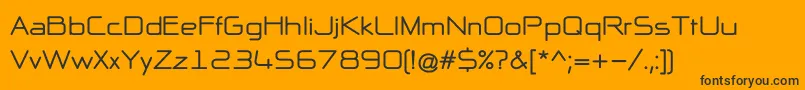 NpNaipolAllInOneBold Font – Black Fonts on Orange Background