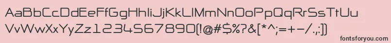 フォントNpNaipolAllInOneBold – ピンクの背景に黒い文字