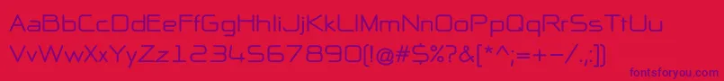NpNaipolAllInOneBold Font – Purple Fonts on Red Background