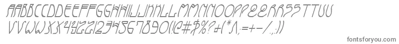 フォントCoydecoci – 白い背景に灰色の文字