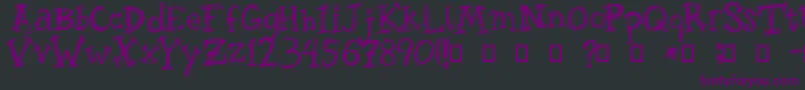 RoughageSerif Font – Purple Fonts on Black Background