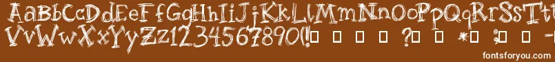 RoughageSerif Font – White Fonts on Brown Background