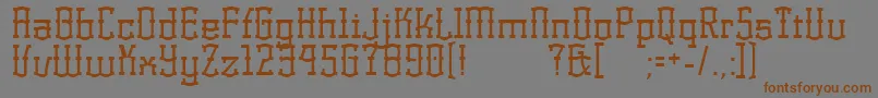 KorneuburgRegular Font – Brown Fonts on Gray Background