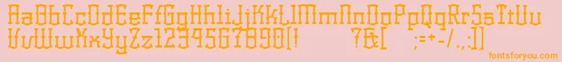 KorneuburgRegular Font – Orange Fonts on Pink Background