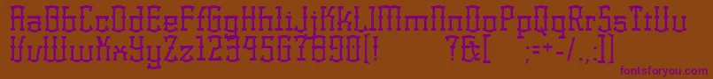 KorneuburgRegular Font – Purple Fonts on Brown Background