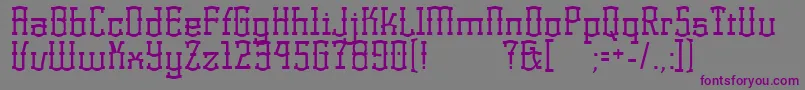 KorneuburgRegular Font – Purple Fonts on Gray Background