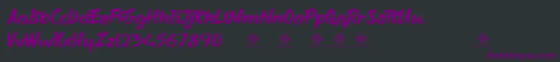 SharkyspotDemo Font – Purple Fonts on Black Background