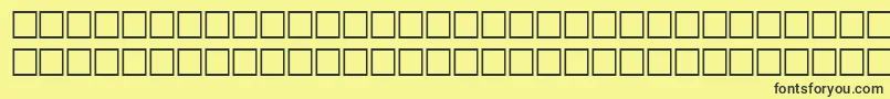 HairRegular Font – Black Fonts on Yellow Background