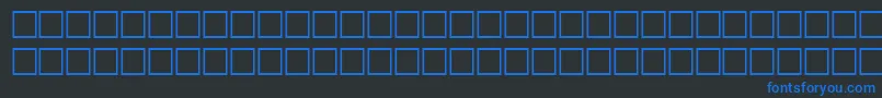 HairRegular Font – Blue Fonts on Black Background