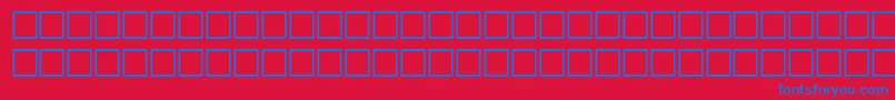 HairRegular Font – Blue Fonts on Red Background