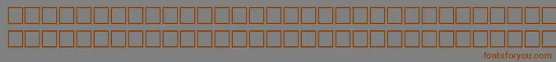 HairRegular Font – Brown Fonts on Gray Background