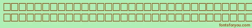 HairRegular Font – Brown Fonts on Green Background