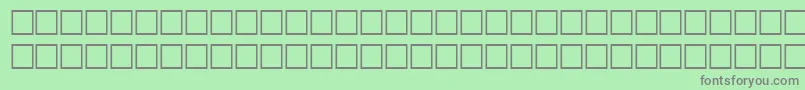 HairRegular Font – Gray Fonts on Green Background