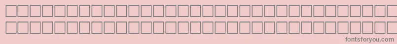 HairRegular Font – Gray Fonts on Pink Background