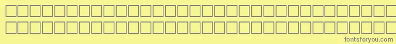 HairRegular Font – Gray Fonts on Yellow Background