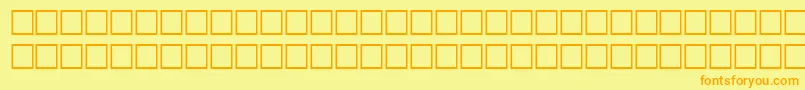 HairRegular Font – Orange Fonts on Yellow Background