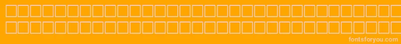 HairRegular Font – Pink Fonts on Orange Background