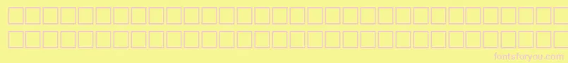 HairRegular Font – Pink Fonts on Yellow Background
