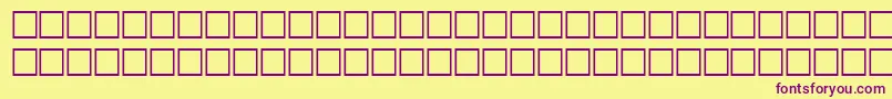 HairRegular Font – Purple Fonts on Yellow Background