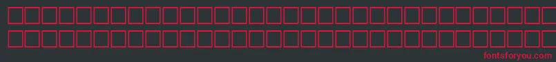 HairRegular Font – Red Fonts on Black Background