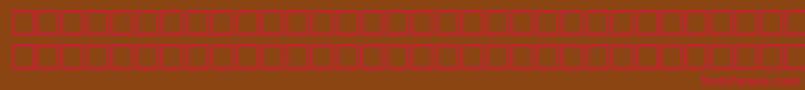 HairRegular Font – Red Fonts on Brown Background