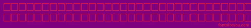 HairRegular Font – Red Fonts on Purple Background
