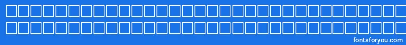 HairRegular Font – White Fonts on Blue Background