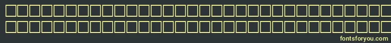HairRegular Font – Yellow Fonts on Black Background