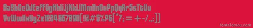Blacktulipc Font – Gray Fonts on Red Background
