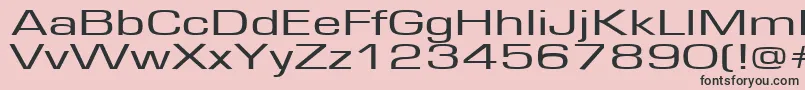 フォントEurope160 – ピンクの背景に黒い文字