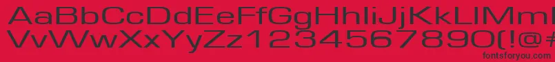 Europe160 Font – Black Fonts on Red Background