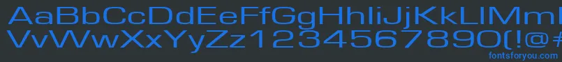 Europe160 Font – Blue Fonts on Black Background
