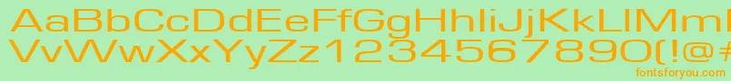 Europe160 Font – Orange Fonts on Green Background