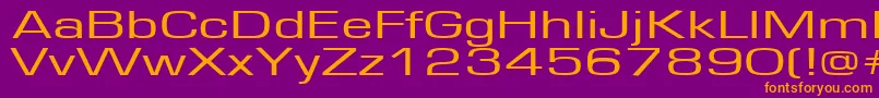 Europe160 Font – Orange Fonts on Purple Background