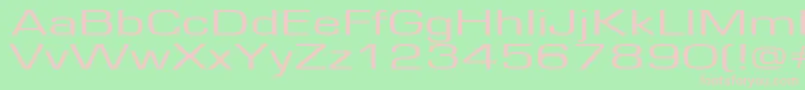 Europe160 Font – Pink Fonts on Green Background