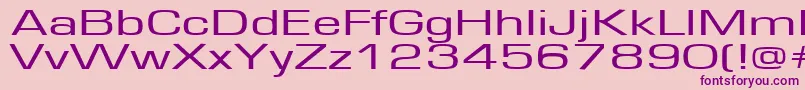 Europe160 Font – Purple Fonts on Pink Background