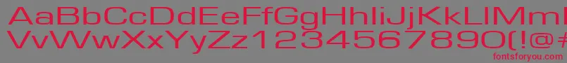 Europe160 Font – Red Fonts on Gray Background