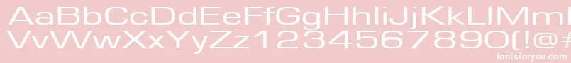 Europe160 Font – White Fonts on Pink Background
