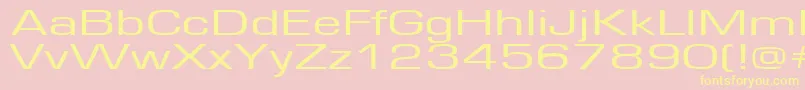 Europe160 Font – Yellow Fonts on Pink Background