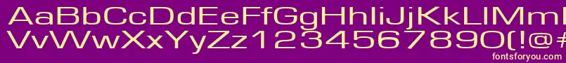 フォントEurope160 – 紫の背景に黄色のフォント