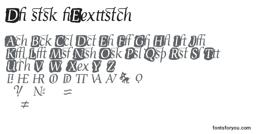 A fonte DevroyeExtra – alfabeto, números, caracteres especiais