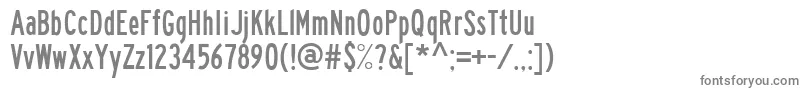 フォントTraffic10 – 白い背景に灰色の文字