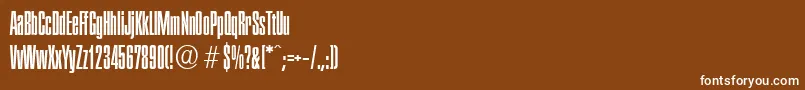 PlaketteserialLightRegular Font – White Fonts on Brown Background