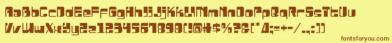 Drosselmeyer-fontti – ruskeat fontit keltaisella taustalla