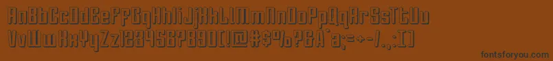 Darklighter3D Font – Black Fonts on Brown Background