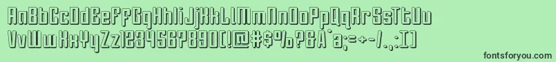 Darklighter3D Font – Black Fonts on Green Background