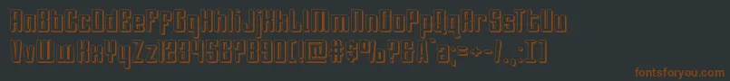 Darklighter3D Font – Brown Fonts on Black Background
